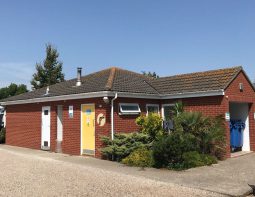 toilet and shower block